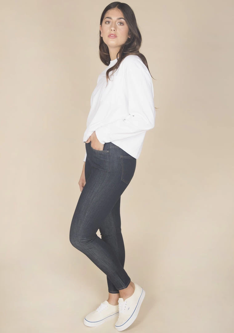 Poplinen Clothing Cindy Crop Pocket Tee - White Poplinen Clothing Cindy Crop Pocket Tee - White