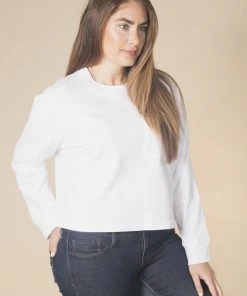 Poplinen Clothing Cindy Crop Pocket Tee - White 3 Poplinen Clothing Cindy Crop Pocket Tee - White