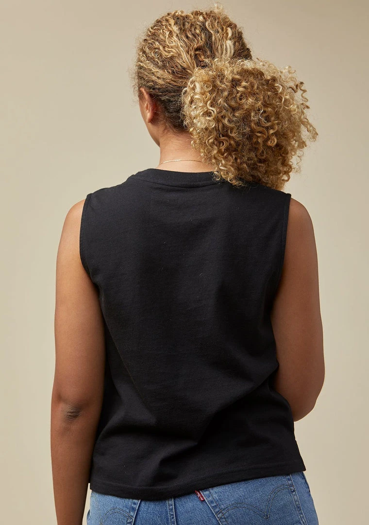 Poplinen Recy Muscle Tank - Black Best Sellers Poplinen Recy Muscle Tank - Black Best Sellers