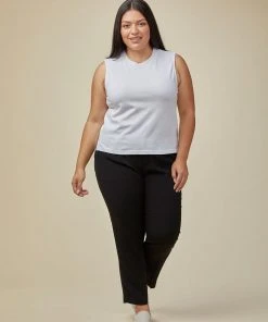 Poplinen Clothing Recy Muscle Tank - White 2 Poplinen Clothing Recy Muscle Tank - White