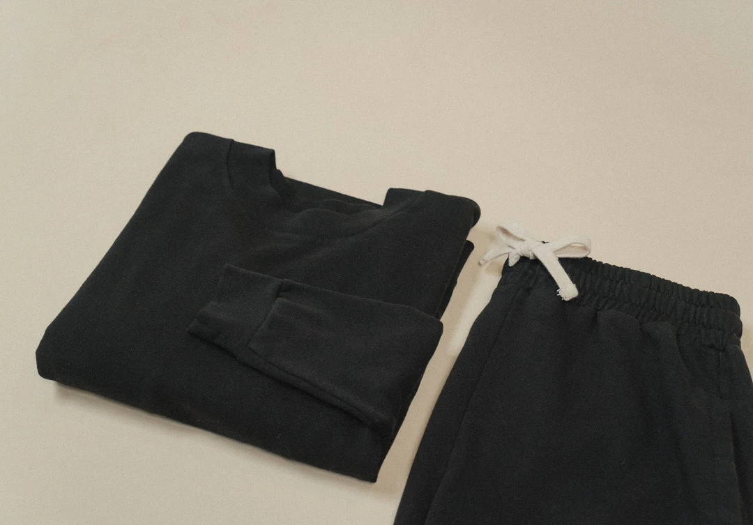 Poplinen René Jogger Set - Black Poplinen René Jogger Set - Black