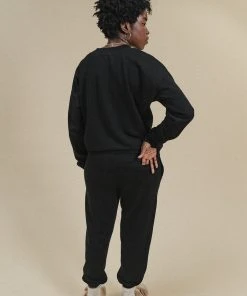 Poplinen René Jogger Sweatshirt - Black 3 Poplinen René Jogger Sweatshirt - Black