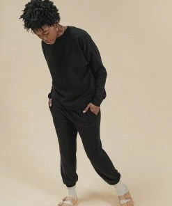 Poplinen René Jogger Sweatshirt - Black