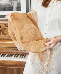 Studio Variously Primrose Cinnamon Silk Scarf