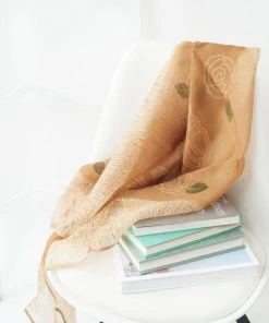 Studio Variously Primrose Cinnamon Silk Scarf