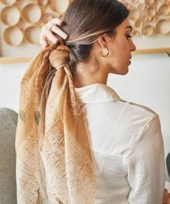 Studio Variously Primrose Cinnamon Silk Scarf