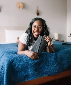 Purse & Clutch Small Asymmetric Clutch - Black 4 Purse & Clutch Small Asymmetric Clutch - Black