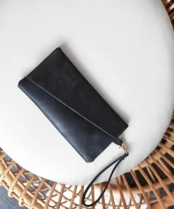 Purse & Clutch Small Asymmetric Clutch - Black