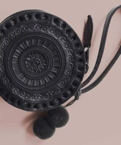 Purse & Clutch Embossed Leather Wristlet Accessories