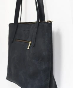 Purse & Clutch Accessories Zippered Leather Purse - Black