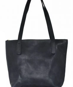 Purse & Clutch Accessories Zippered Leather Purse - Black