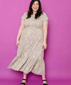 Mata Traders Clothing Randi Savanna Stripe Midi Dress 2 Mata Traders Clothing Randi Savanna Stripe Midi Dress