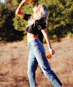 Porter Blue Rebel High Rise Straight Jean - Mabel Best Sellers