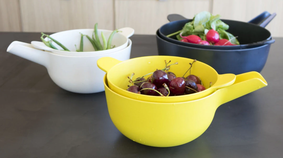 EKOBO Best Sellers Recycled Bamboo Mixing Bowl + Colander Set EKOBO Best Sellers Recycled Bamboo Mixing Bowl + Colander Set