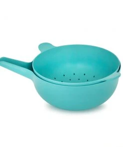 EKOBO Best Sellers Recycled Bamboo Mixing Bowl + Colander Set 15 EKOBO Best Sellers Recycled Bamboo Mixing Bowl + Colander Set