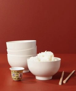 EKOBO Kitchen + Dining Recycled Bamboo Rice Bowl Set