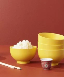 EKOBO Kitchen + Dining Recycled Bamboo Rice Bowl Set