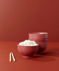 EKOBO Kitchen + Dining Recycled Bamboo Rice Bowl Set