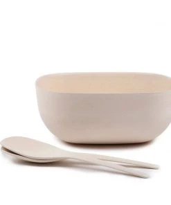 EKOBO Recycled Bamboo Salad Bowl + Servers Set
