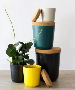 EKOBO Home Goods Recycled Bamboo Storage Jar Set 3 EKOBO Home Goods Recycled Bamboo Storage Jar Set