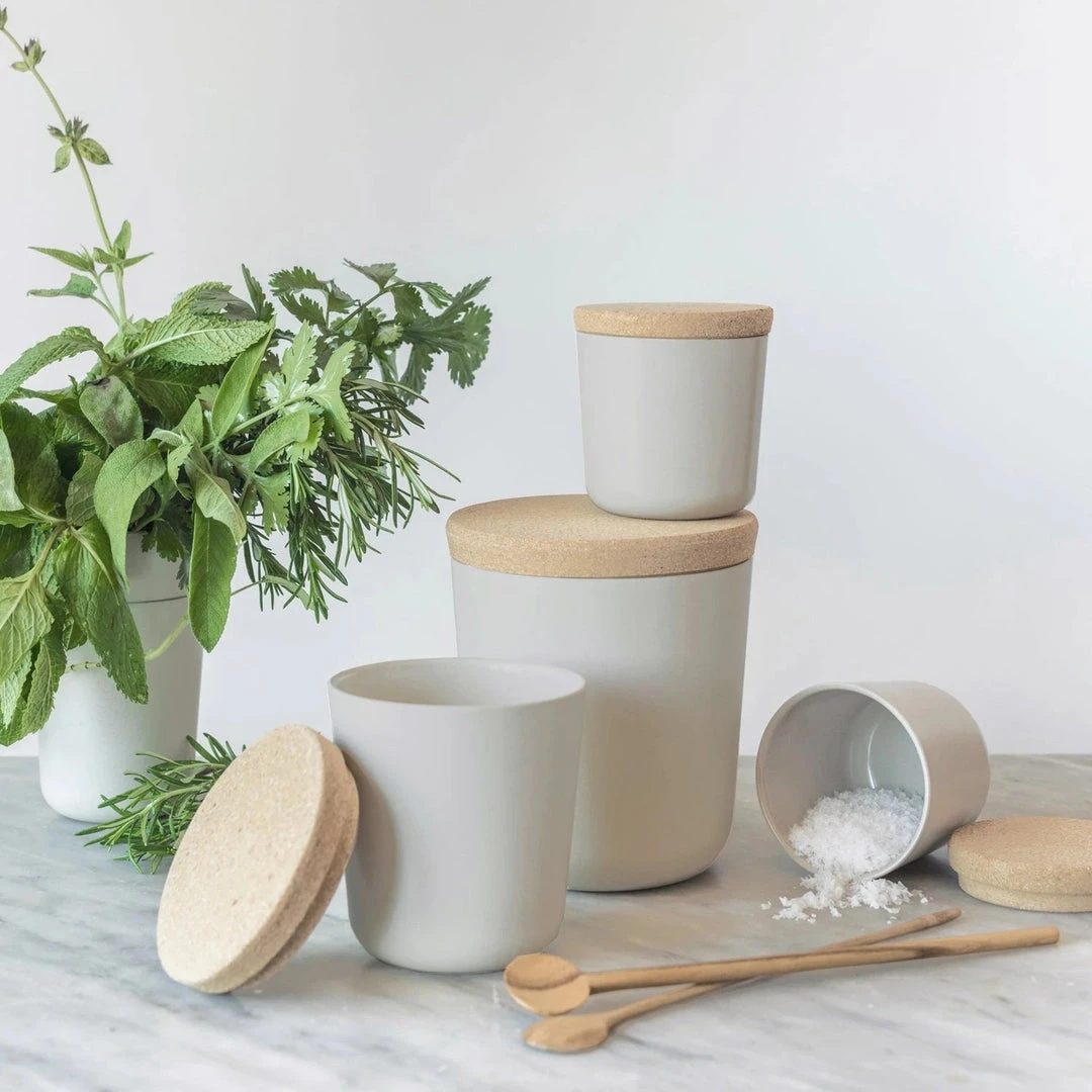 EKOBO Home Goods Recycled Bamboo Storage Jar Set EKOBO Home Goods Recycled Bamboo Storage Jar Set