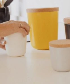 EKOBO Home Goods Recycled Bamboo Storage Jar Set 2 EKOBO Home Goods Recycled Bamboo Storage Jar Set