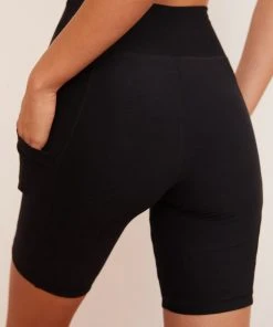 Wolven Recycled Bike Short With Pockets - Onyx Best Sellers