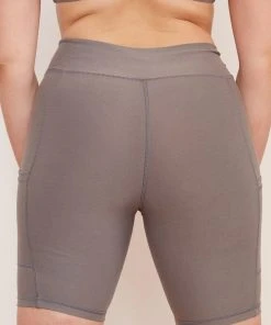 Wolven Recycled Bike Short With Pockets - Wolf Gray