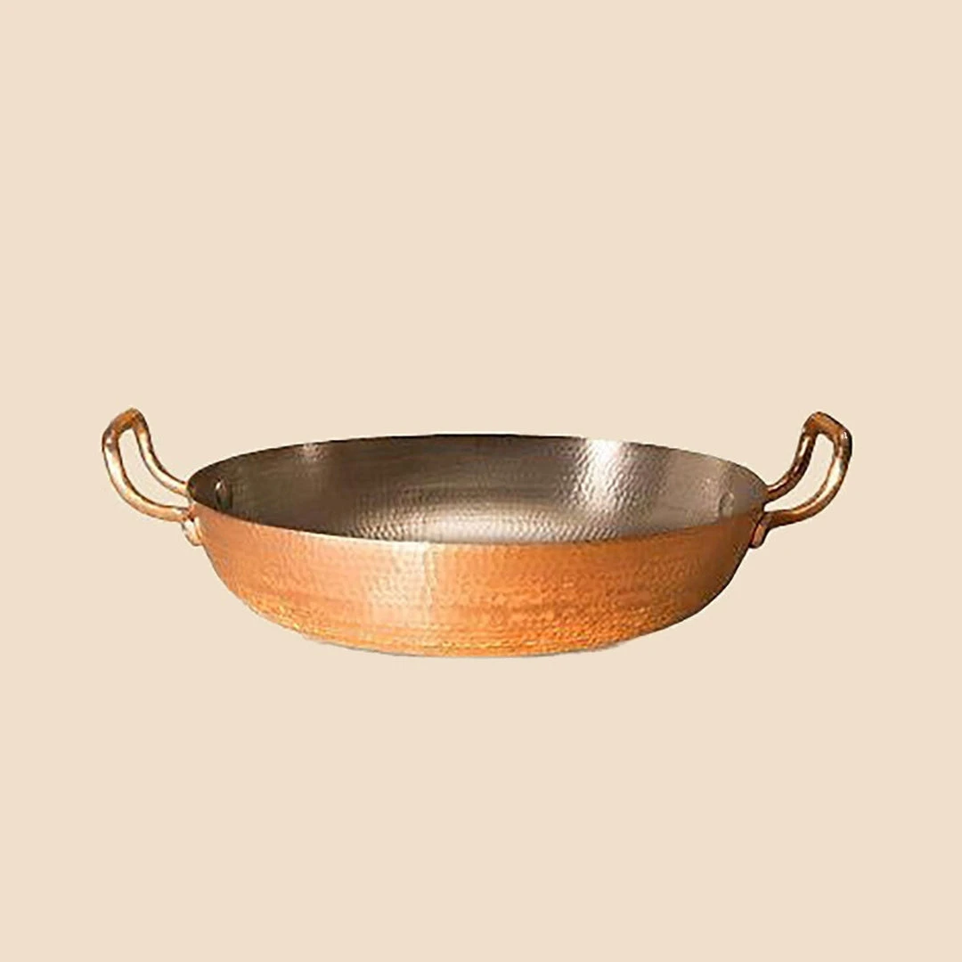 Amoretti Brothers Home Goods Recycled Copper Paella Pan - 13" 1 Amoretti Brothers Home Goods Recycled Copper Paella Pan - 13"