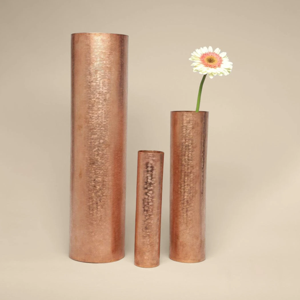 Amoretti Brothers Recycled Copper Vase Set 1 Amoretti Brothers Recycled Copper Vase Set
