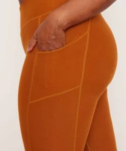 Wolven Recycled Legging With Pockets- Turmeric Best Sellers
