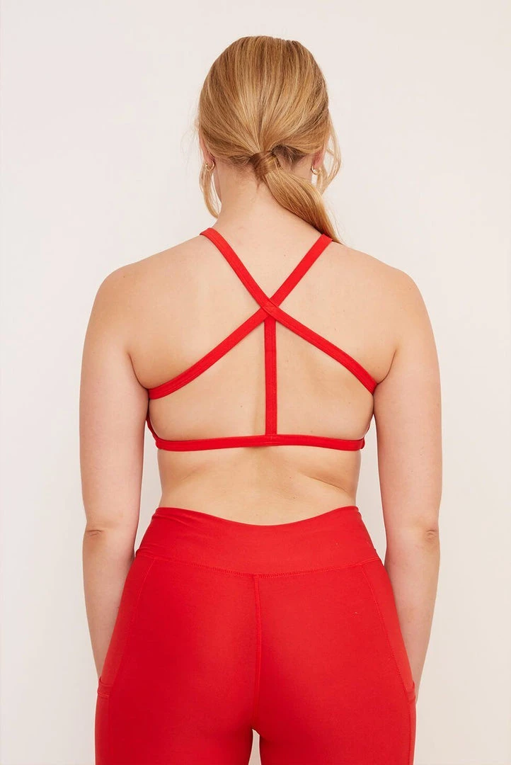 Wolven Recycled Pyramid Top - Cayenne Wolven Recycled Pyramid Top - Cayenne