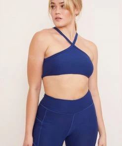 Wolven Recycled Pyramid Top - Indigo Activewear + Athleisure