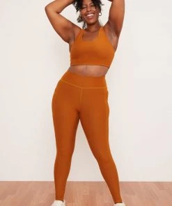 Wolven Best Sellers Recycled Yoga Top - Turmeric