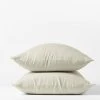 Coyuchi Relaxed Linen Pillowcase Set - Natural Chambray Home Goods