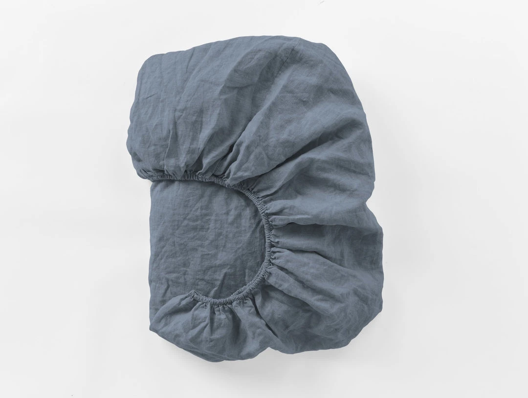 Coyuchi Relaxed Linen Sheet Set - Harbor Blue Coyuchi Relaxed Linen Sheet Set - Harbor Blue