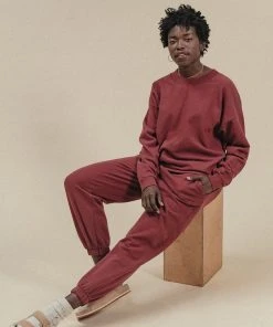 Poplinen René Jogger Sweatpant - Brick Clothing