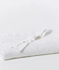 Coyuchi Home Goods Reyes Waffle Blanket - Alpine White