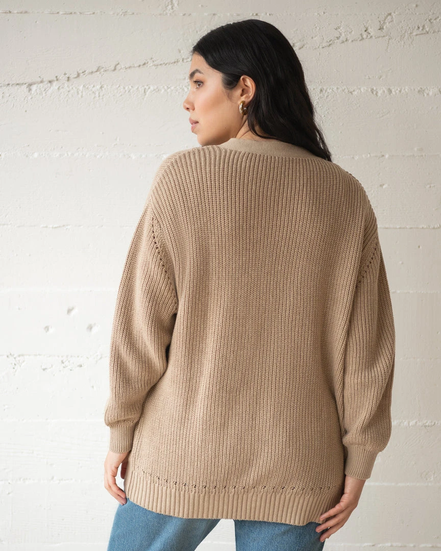 WVN Ribbed Oversized Cardigan WVN Ribbed Oversized Cardigan