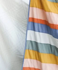 Anchal Ribbon Throw Quilt Home Goods