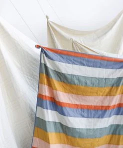 Anchal Ribbon Throw Quilt Home Goods