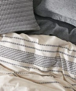 Coyuchi Rippled Stripe Duvet Cover