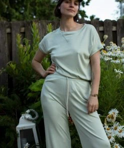 Altar Ronnie Tencel Lounge Top - Mint