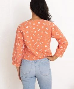 North Of West Sale Rosa Squiggles Blouse