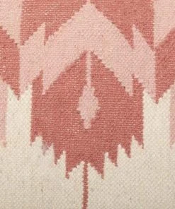 Casa Amarosa Rosette Kilim Wool Throw Pillow Cover