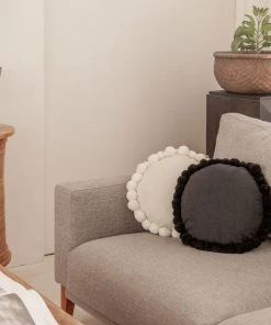 Village Thrive Round Pom Pom Throw Pillow Cover 5 Village Thrive Round Pom Pom Throw Pillow Cover