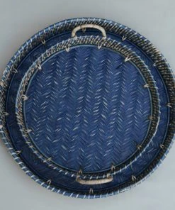 Amara New Arrivals Round Rattan Tray