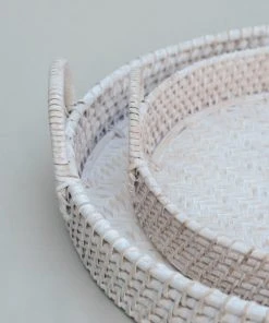 Amara New Arrivals Round Rattan Tray