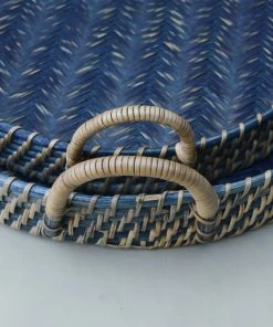 Amara New Arrivals Round Rattan Tray