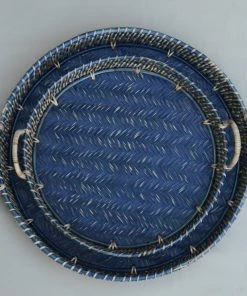Amara New Arrivals Round Rattan Tray